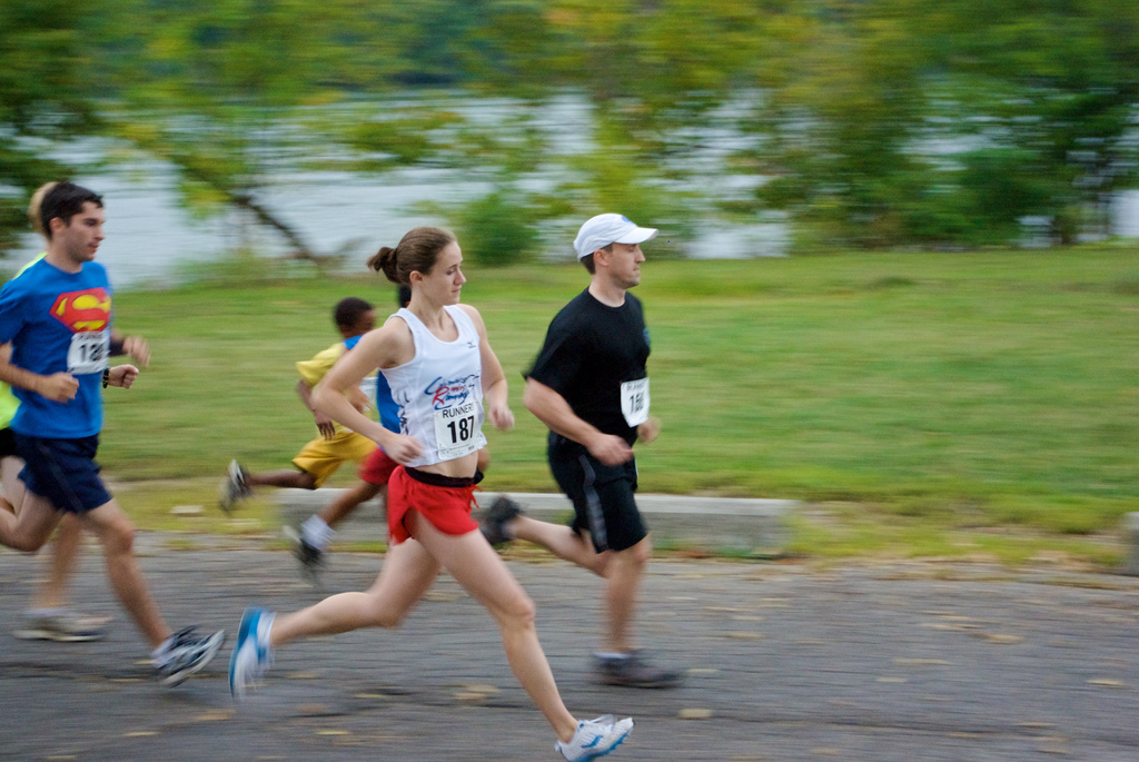 woman running